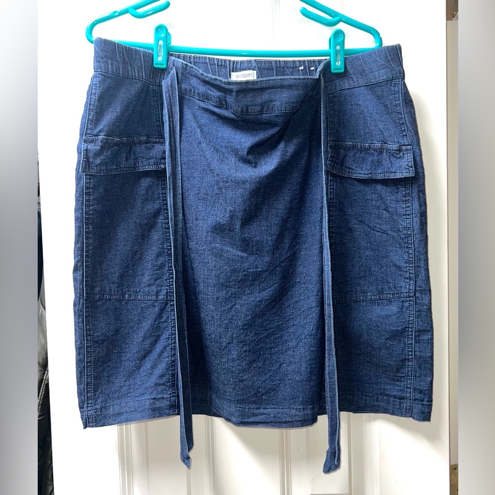 Westport Dark Blue Denim Mini Skirt